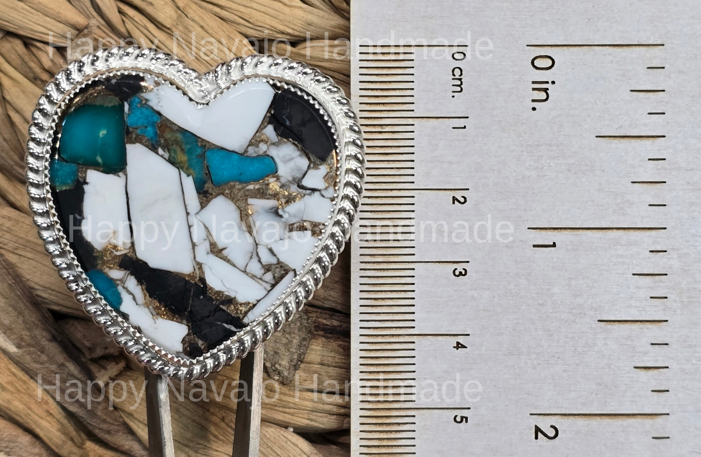 **White Buffalo Kingman Turquoise Adjustable Ring
