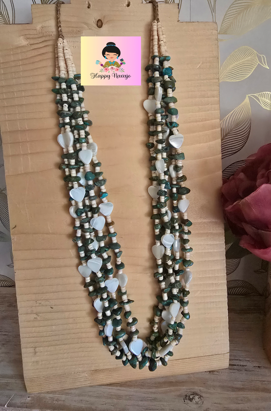 Mother of Pearl and Turquoise necklace