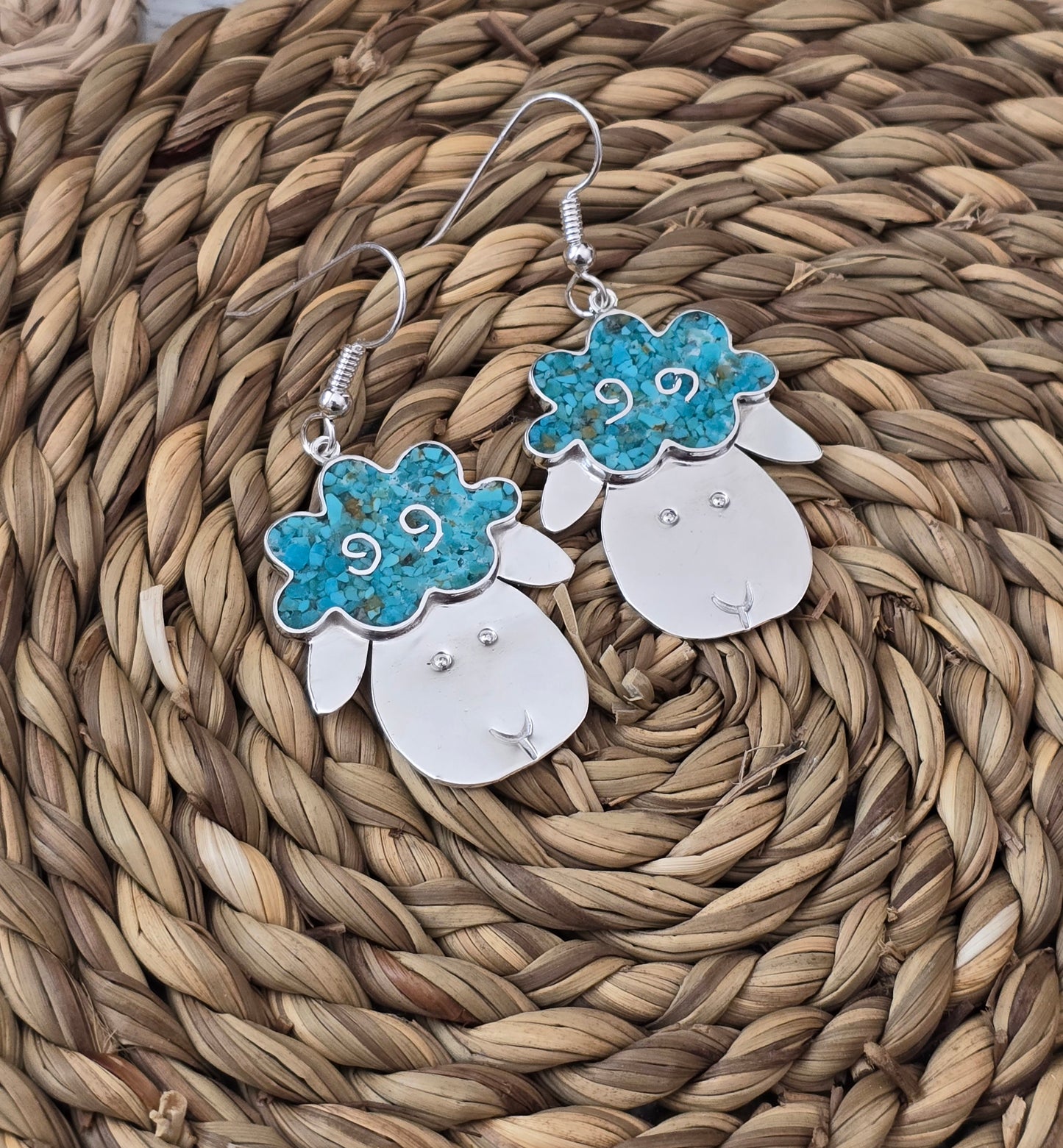 **Sterling Silver sheep earrings