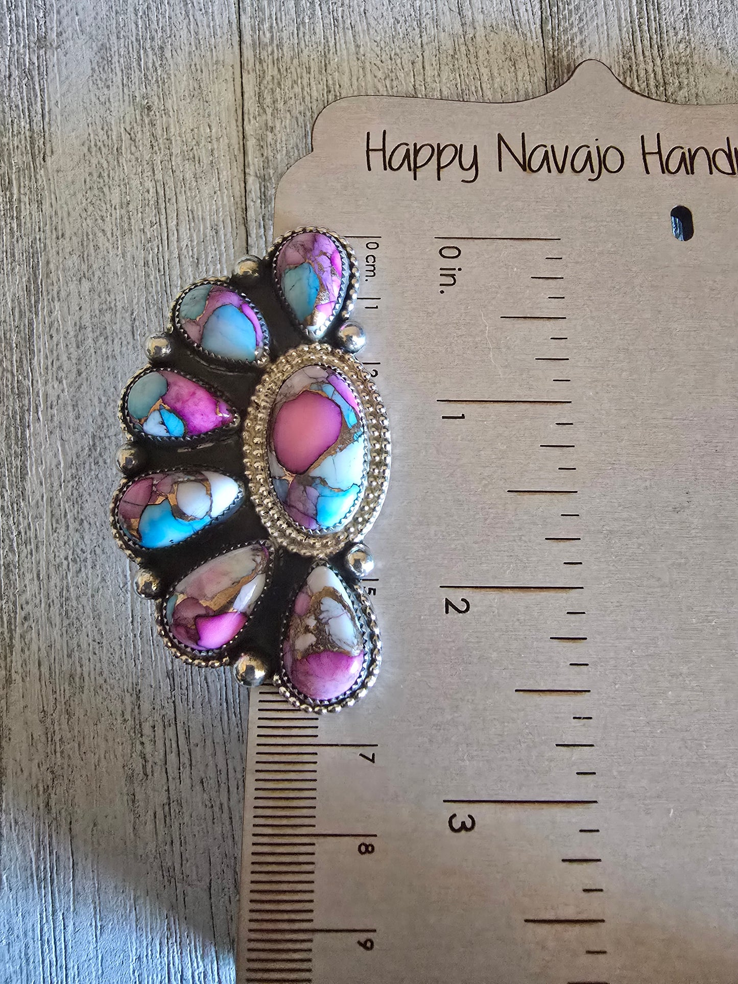 Cotton Candy Turquoise cluster earrings