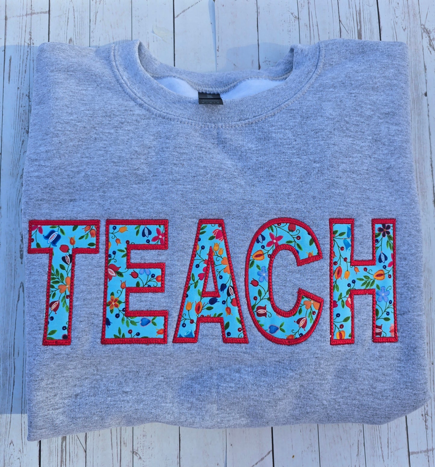 Embroidered Applique TEACH