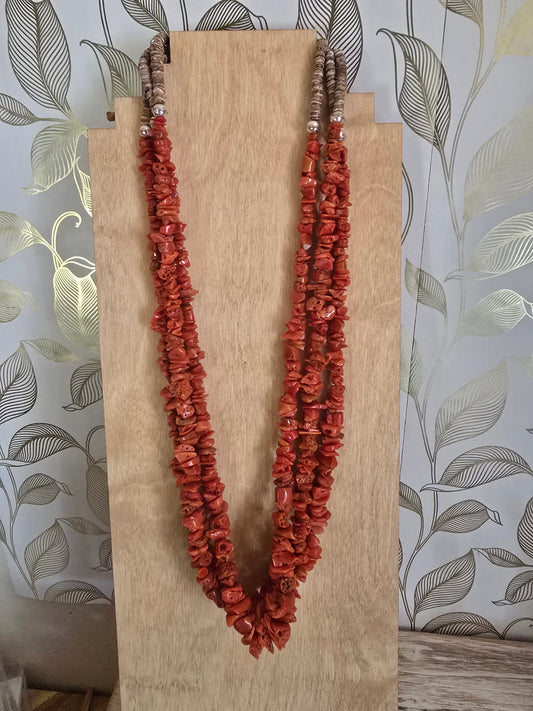 Mediterranean coral necklace