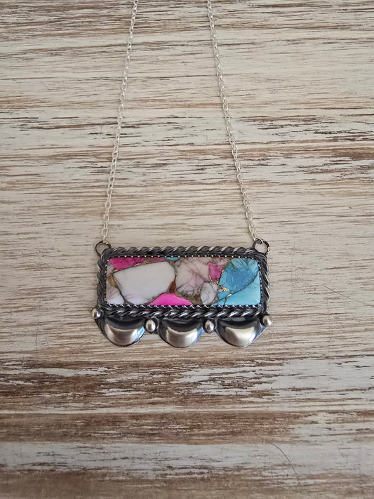 Cotton Candy Turquoise pendant