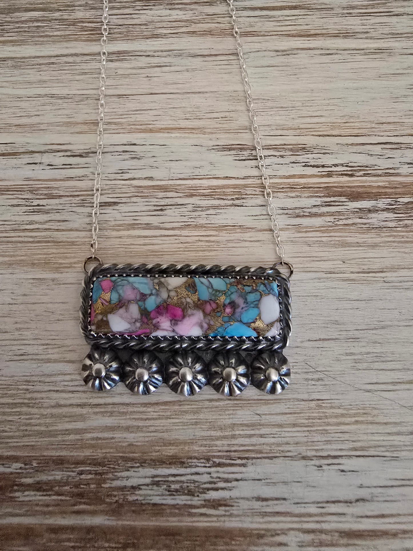 Cotton Candy Turquoise pendant