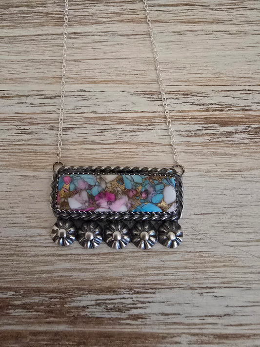 Cotton Candy Turquoise pendant