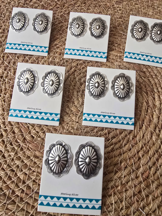 Sterling Silver conch earrings