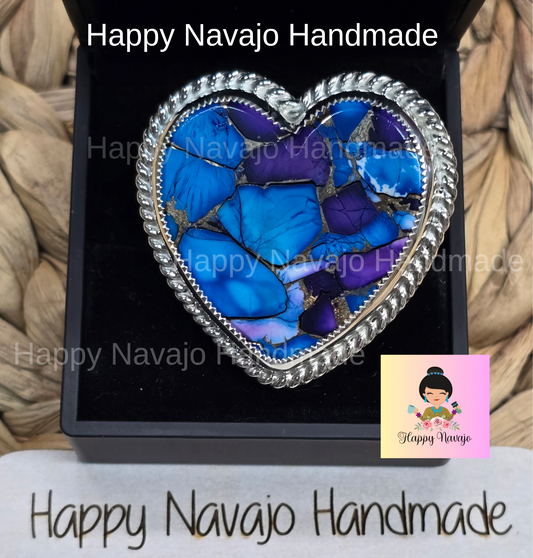 **Mohave Purple Blue Adjustable Ring