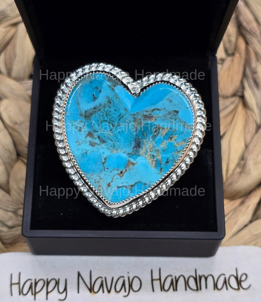 **Kingman Turquoise Adjustable Ring