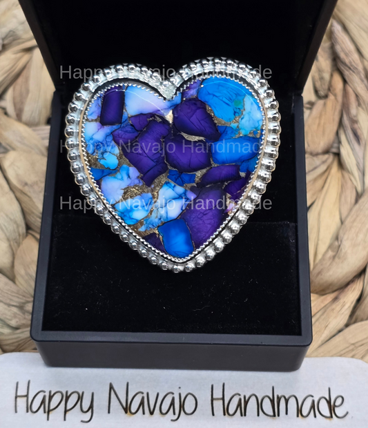 **Mohave Purple Blue Adjustable Ring